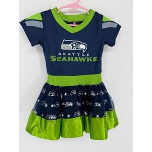 NFL Seattle Seahawks Cheerleader Dress Toddler Girls Size 2T, 3071